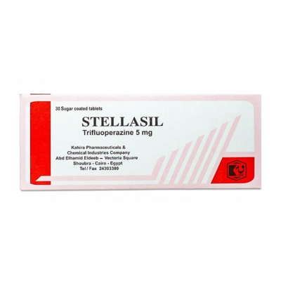 STELLASIL 5 MG ( TRIFLUPERAZINE ) 30 SUGAR COATED  TABLETS